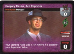 Gregory Helms, Ace Reporter